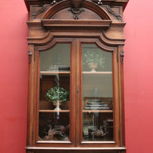 Load image into Gallery viewer, x SOLD Antique French Walnut China Cabinet or Bookcase with 3 Drawers to the Base. B11903
