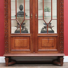 Load image into Gallery viewer, x SOLD Antique French Rosewood China Cabinet or Two door Bookcase, Glass Shelves B11530