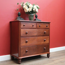 Load image into Gallery viewer, x SOLD Antique Australian Cedar Chest of Five Graduating Drawers, Hall or Entry Chest, Full Cedar. B11556