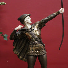 Load image into Gallery viewer, x SOLD Antique French Art Deco Bronze and Marble Base Statue Robin Hood, circa 1930. B11302