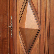 Load image into Gallery viewer, x SOLD Antique French Walnut Breakfront 3 Drawer Sideboard with Carved Backboard. B11930