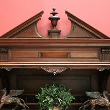 Load image into Gallery viewer, x SOLD Antique French Walnut Breakfront 3 Drawer Sideboard with Carved Backboard. B11930