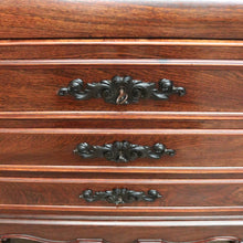 Load image into Gallery viewer, x SOLD Antique French Chest of Drawers with a Slide Out Dressing Table and Mirror. B11297