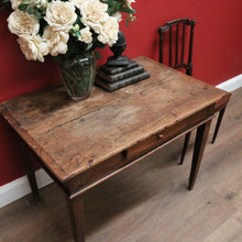Load image into Gallery viewer, x SOLD Antique French Oak Farmhouse Kneading or Dough Table or Single drawer Side Table. B11451