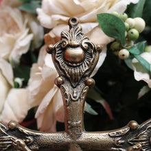 Load image into Gallery viewer, x SOLD Vintage Brass-plate Cross, Church Altar Crucifix, Jesus on the Cross. B11500