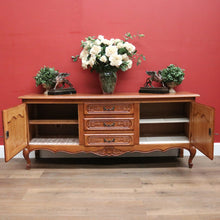 Load image into Gallery viewer, x SOLD Antique French Oak Sideboard, Low TV Unit or Buffet Cabinet with Cupboard Storage. B11904