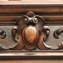 Load image into Gallery viewer, x SOLD - Antique French Walnut and Glass Bookcase or China Cabinet with a Drawer to the Base. B11909