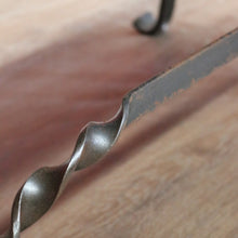 Load image into Gallery viewer, x SOLD Antique French Hand-Forged Iron Coffee Table with Black Slat Top B11405