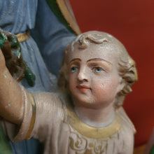 Load image into Gallery viewer, x SOLD Antique Ceramic-Chalk or plaster Sculpture Statue or Figurine, Home Worship or Devotion. B11734