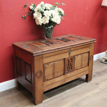 Load image into Gallery viewer, x SOLD Antique French Coffer, Large Blanket Box, Lift Lid Coffee Table, Storage Trunk. B11470