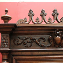 Load image into Gallery viewer, x SOLD - Antique French Walnut and Glass Bookcase or China Cabinet with a Drawer to the Base. B11909