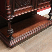 Load image into Gallery viewer, Antique French Oak Hall Cabinet or Sideboard, Two-drawer Entry Or Foyer Cupboard. B11981