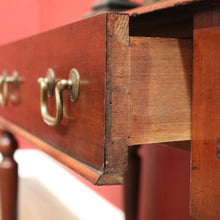 Load image into Gallery viewer, x SOLD Antique English Hall Table, Mahogany Two-Drawer Desk, Console Side Table. B11536