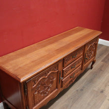 Load image into Gallery viewer, x SOLD Antique French Oak Sideboard, Low TV Unit or Buffet Cabinet with Cupboard Storage. B11904