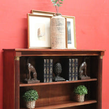 Load image into Gallery viewer, x SOLD Antique French Mahogany Open Fronted Bookcase, China Cabinet Adjustable Shelves. B11697