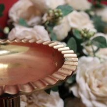 Load image into Gallery viewer, x SOLD Antique French Holy Water Vessel, with Quatrefoil Fretwork Base, Fluted Pedestal. B11541