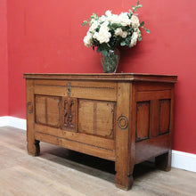 Load image into Gallery viewer, x SOLD Antique French Coffer, Large Blanket Box, Lift Lid Coffee Table, Storage Trunk. B11470