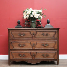 Load image into Gallery viewer, x SOLD Antique French Oak Chest of Drawers, a Three Drawer Sideboard or Linen Chest B11431