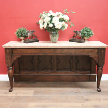 Load image into Gallery viewer, x SOLD Antique French Oak and Marble Hall Table, Sideboard or Foyer Entry Table, B11933