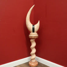 Load image into Gallery viewer, x SOLD Maitland Smith - Tessellated Marble Stone Horn Sculpture and Matching Pedestal Base. B11992