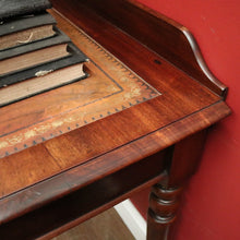 Load image into Gallery viewer, x SOLD Antique English Hall Table, Mahogany Two-Drawer Desk, Console Side Table. B11536