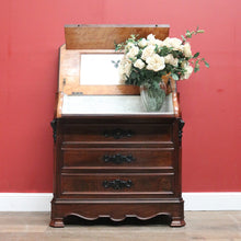 Load image into Gallery viewer, x SOLD Antique French Chest of Drawers with a Slide Out Dressing Table and Mirror. B11297