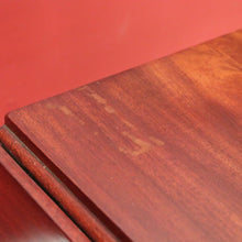 Load image into Gallery viewer, Antique English Mahogany Sofa Table or Drop Side Lamp or Side Table, on a Pedestal Base B11986