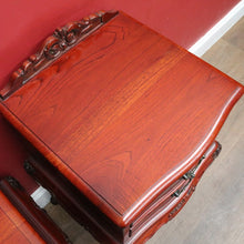 Load image into Gallery viewer, Pair of Vintage Johnson’s Australian Cedar Bedside Cabinets Lamp Tables. B13138