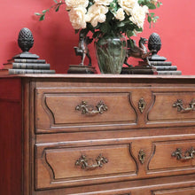 Load image into Gallery viewer, x SOLD Antique French Oak Chest of Drawers, a Three Drawer Sideboard or Linen Chest B11431