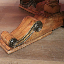 Load image into Gallery viewer, x SOLD Vintage Antique-style Circular Pedestal Dining or Kitchen Table Fruitwood with Marble Inlay. B11538