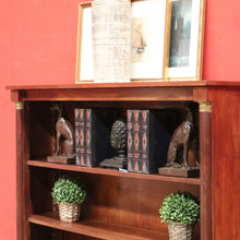 Load image into Gallery viewer, x SOLD Antique French Mahogany Open Fronted Bookcase, China Cabinet Adjustable Shelves. B11697