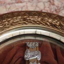 Load image into Gallery viewer, x SOLD Antique French Framed Crucifix, Christ on the Cross Under glass Dome / Convex Glass. B11352