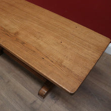 Load image into Gallery viewer, X SOLD Vintage French Coffee Table, Country France Twin Stretcher Base Coffee Table. B11402