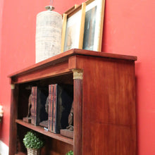 Load image into Gallery viewer, x SOLD Antique French Mahogany Open Fronted Bookcase, China Cabinet Adjustable Shelves. B11697