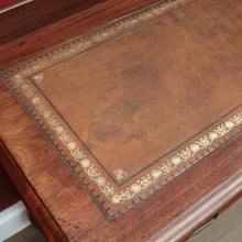 Load image into Gallery viewer, x SOLD Antique English Hall Table, Mahogany Two-Drawer Desk, Console Side Table. B11536