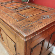 Load image into Gallery viewer, x SOLD Antique French Coffer, Large Blanket Box, Lift Lid Coffee Table, Storage Trunk. B11470