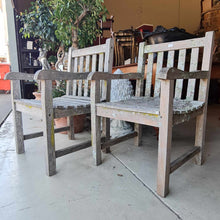 Load image into Gallery viewer, x SOLD A pair of good quality outdoor chairs with a wonderful Lichen patina and beautiful age. MP47-28091
