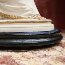 Load image into Gallery viewer, x SOLD Antique Statue under Glass, Our Lady (Mary) holding Our Lord (the Child Jesus) B11548