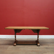 Load image into Gallery viewer, X SOLD Vintage French Coffee Table, Country France Twin Stretcher Base Coffee Table. B11402