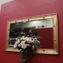 Load image into Gallery viewer, Large and Impressive Bevelled Edge Hall Mirror, Gilt-gold Frame with decorative Features. B11990