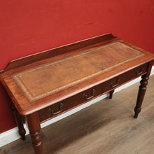 Load image into Gallery viewer, x SOLD Antique English Hall Table, Mahogany Two-Drawer Desk, Console Side Table. B11536
