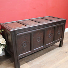 Load image into Gallery viewer, x SOLD Antique French Coffer, Lift Lid Blanket Box, Storage Trunk or Bedroom Chest. B11698