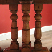 Load image into Gallery viewer, x SOLD Vintage Antique-style Circular Pedestal Dining or Kitchen Table Fruitwood with Marble Inlay. B11538