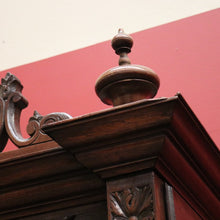 Load image into Gallery viewer, x SOLD - Antique French Walnut and Glass Bookcase or China Cabinet with a Drawer to the Base. B11909