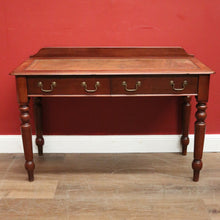 Load image into Gallery viewer, x SOLD Antique English Hall Table, Mahogany Two-Drawer Desk, Console Side Table. B11536