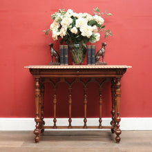 Load image into Gallery viewer, x SOLD Antique French Walnut Sofa Table, Single Drawer Hall Table, Ladies Desk, Side Table. B11942