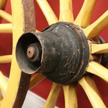 Load image into Gallery viewer, x SOLD A Pair of Antique French Wagon or Cart Wheels, Steel and Timber and a Weathered Charm. B11899