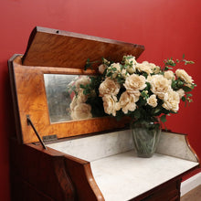 Load image into Gallery viewer, x SOLD Antique French Chest of Drawers with a Slide Out Dressing Table and Mirror. B11297