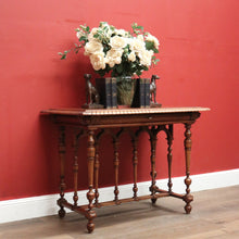 Load image into Gallery viewer, x SOLD Antique French Walnut Sofa Table, Single Drawer Hall Table, Ladies Desk, Side Table. B11942