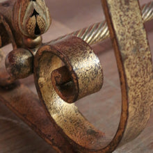 Load image into Gallery viewer, x SOLD Antique French Marble Top, Gilt Cast Iron Base Coffee Table, Side or Lamp Table. B12054